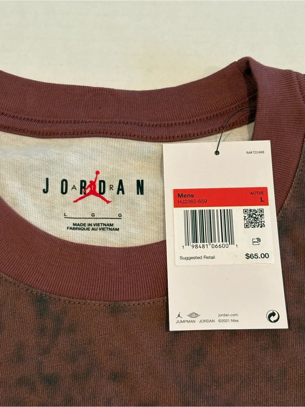 Nike Air Jordan 85 Graphic T Shirt Mens Sz L Red Playground Tee HJ2362-659